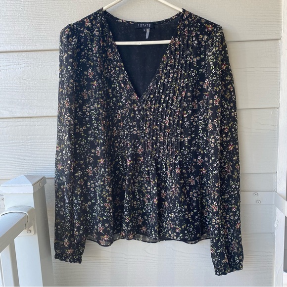 1. State Tops - 1. STATE V Neck Floral Blouse